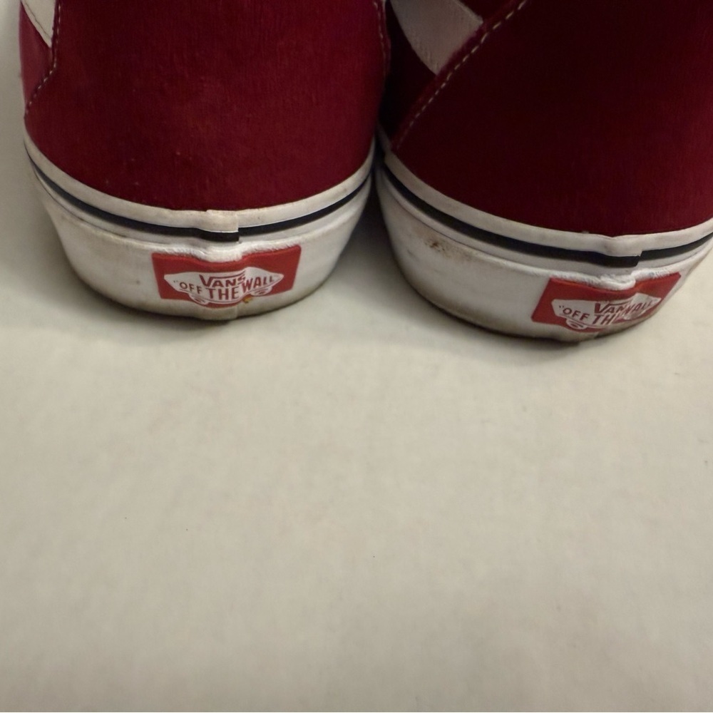VANS SK8 HIGH TOP BURGUNDY SIZE 13 UNISEX
CANVAS SKATE SHOES - Picture 11 of 16